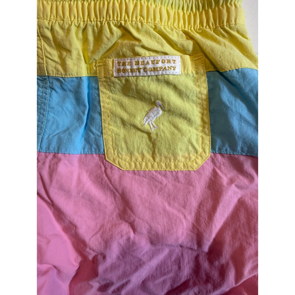 The Beaufort Bonnet Company Country Club Colorblock Swim Trunks Boys Size 6 - Picture 3 of 7